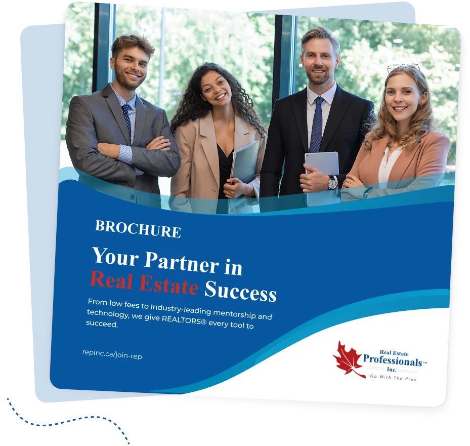 REP brochure cover, Your Partner in Real Estate Success